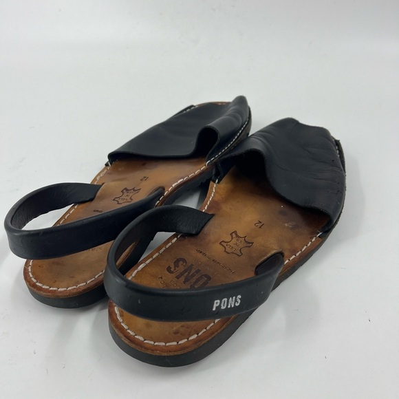 Pons Black Leather Men’s Sandals main image 5